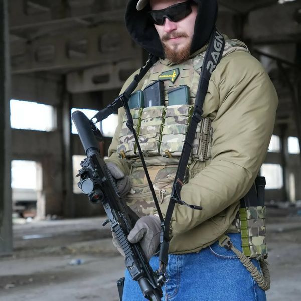 Збройовий ремінь RAGNAROK "KRAKEN" Gen.2 Carbine (Триточковий) Чорний KRAKEN-G2-CARBINE-B фото
