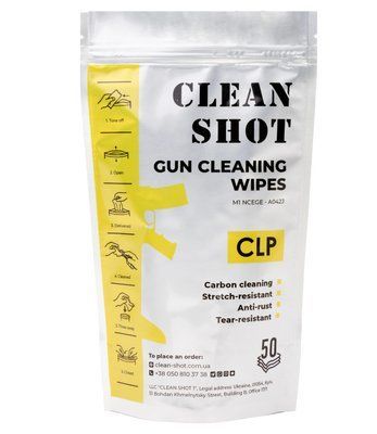 CLP серветки Clean Shot (50 шт) CS-CLP-50 фото