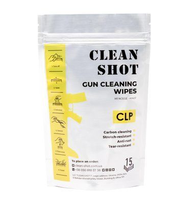 CLP серветки Clean Shot (15 шт) CS-CLP-15 фото