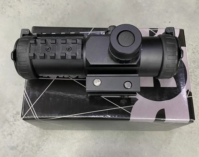 Приціл коліматорний KONUS SIGHT-PRO PTS2 3x30 (призматичний), 2.8 MOA, червона / синя точка 241544 фото