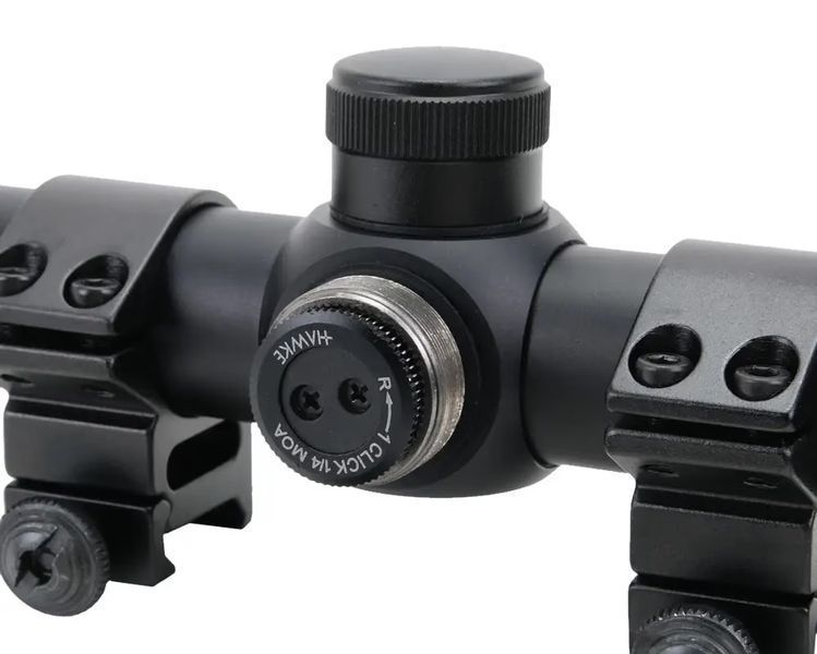 Приціл оптичний Hawke Fast Mount 3-9x40 AO з сіткою Mil-Dot і кільцями Weaver IBIS-39860489 фото