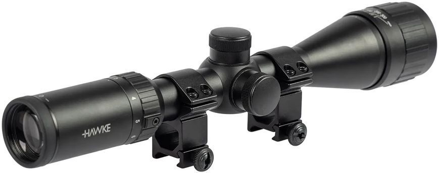 Приціл оптичний Hawke Fast Mount 3-9x40 AO з сіткою Mil-Dot і кільцями Weaver IBIS-39860489 фото