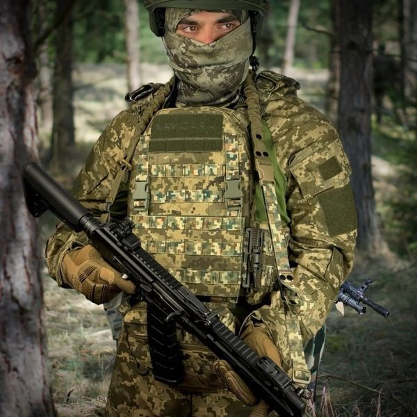 Ремінь збройовий RAGNAROK "FORSETI" QD двоточковий еластичний Піксель  FORSETI-QD G2 фото