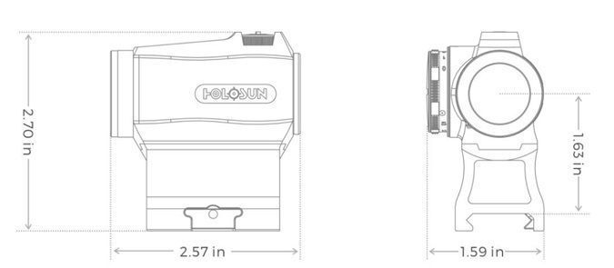 Коліматорний приціл Holosun HS403R  AA-0015378 фото